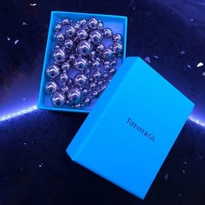 Rare Retro Ball Necklace Hallmarked Tiffany & Co